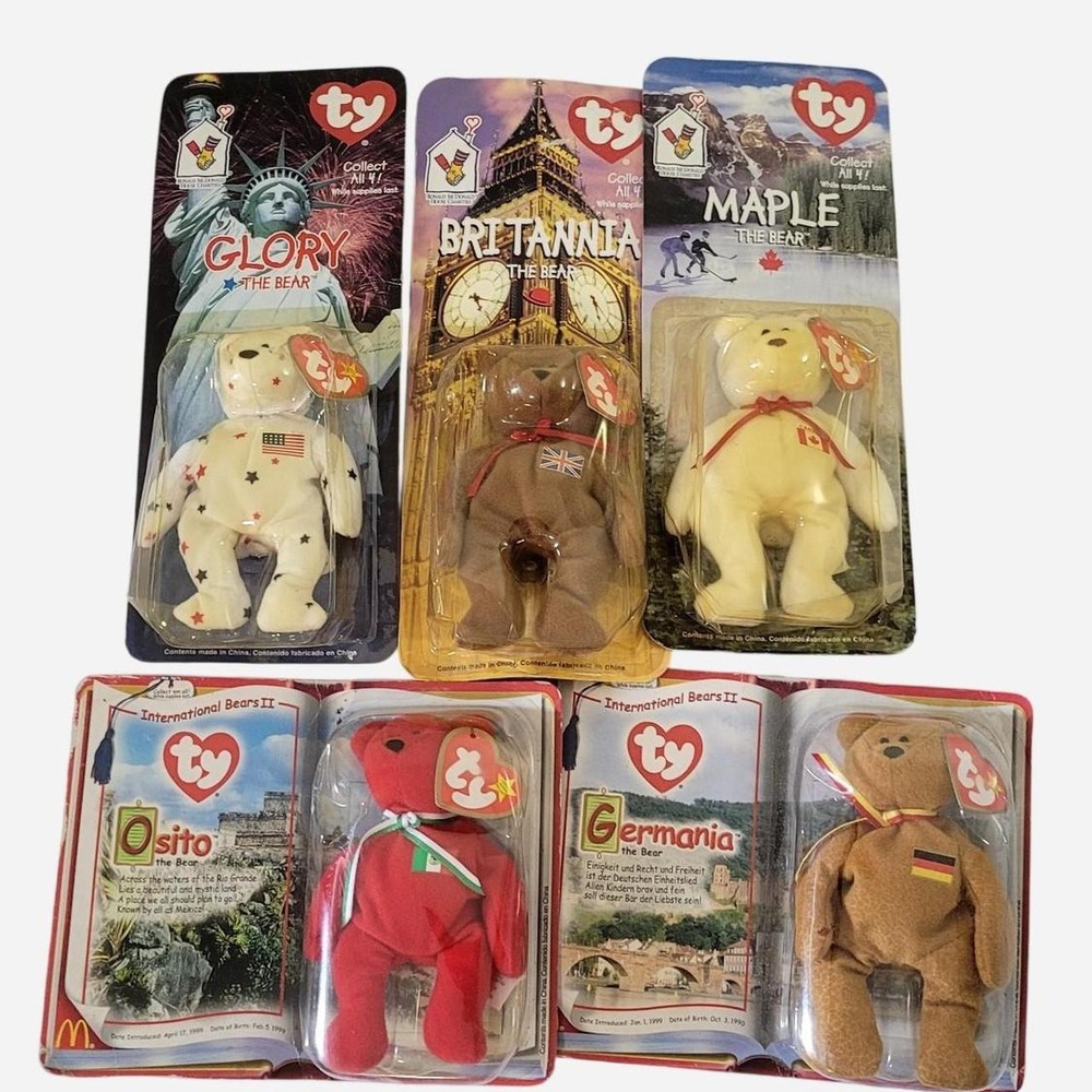 Ty Beanie Babies McDonalds set of 5 Ultra Rare